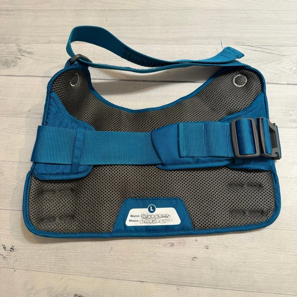 Kurgo RSG Townie Harness Blue and Charcoal‎ Grey size large